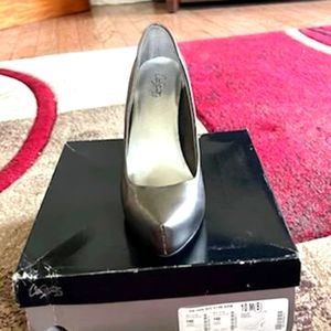 Chrome Leather Heels